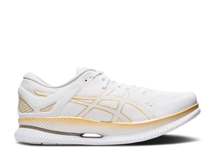 【 ASICS METARIDE \u0027WHITE PURE GOLD\u0027 / WHITE PURE GOLD 】 純然たる 白いこと 白いこと ゴールド スニーカー メンズ アシックス スニーカー-靴-メンズ靴