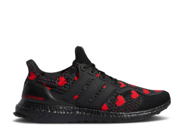 【 ADIDAS ULTRABOOST 5.0 デオキシリボ核酸 \u0027VALENTINE\u0027S DAY\u0027 / CORE BLACK CORE BLACK VIVID RED 】 アディダス 中核グループ 黒いこと 黒いこと 赤 赤いこと スニーカー メンズ