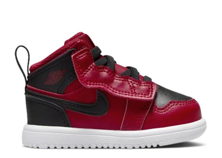 【 AIR JORDAN JORDAN 1 MID ALT TD 'REVERSE BRED' / GYM RED BLACK WHITE 】 ナイキ ミッド 赤 レッド 黒色 ブラック 白色 ホワイト エアジョーダン ベビー｜スニケス
