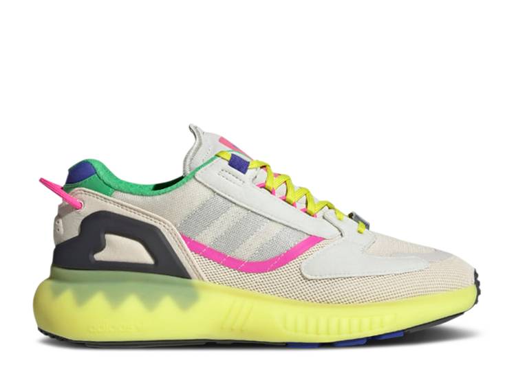 【 ADIDAS WMNS ZX 5000 BOOST \u0027WONDER WHITE ACID YELLOW\u0027 / WONDER WHITE WHITE TINT ACID 】 アディダス ブースト 白いこと 白いこと スニーカー レディース
