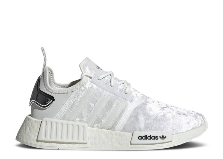 【 ADIDAS WMNS NMD_R1 WHITE SILVER METALLIC / CRYSTAL WHITE CRYSTAL WHITE 】 アディダス 銀色 シルバー 白色 ホワイト スニーカー レディース