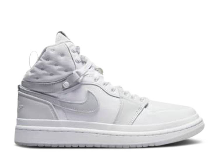 【 AIR JORDAN WMNS JORDAN 1 ACCLIMATE 'WHITE GREY FOG' / WHITE GREY FOG PHOTON DUST 】 ナイキ 灰色 グレー 白色 ホワイト エアジョーダン スニーカー レディース