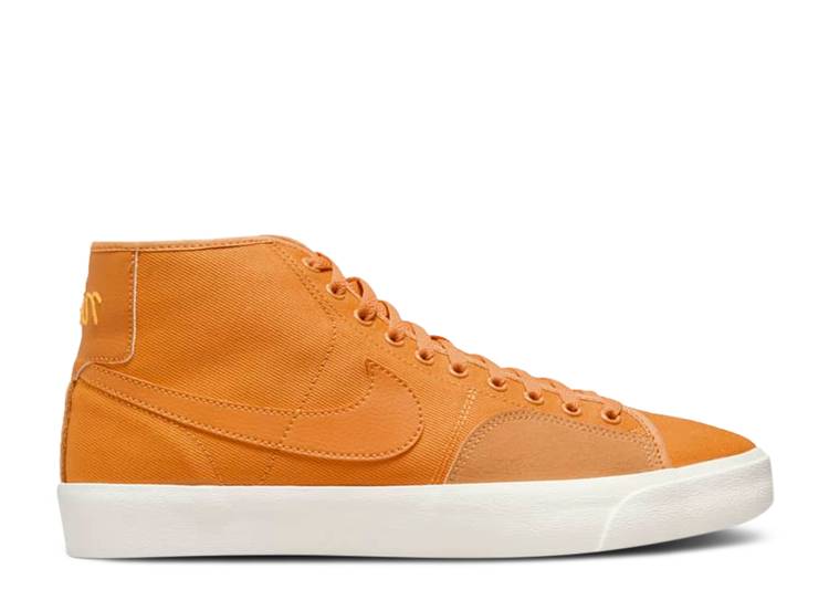 【 NIKE BLAZER COURT MID PREMIUM SB \u0027LIGHT CURRY\u0027 / LIGHT CURRY LIGHT CURRY SAIL 】 ブレイザー 厚地の外套 ミッド 割り増し金 エスビー カリー スニーカー メンズ ナイキ
