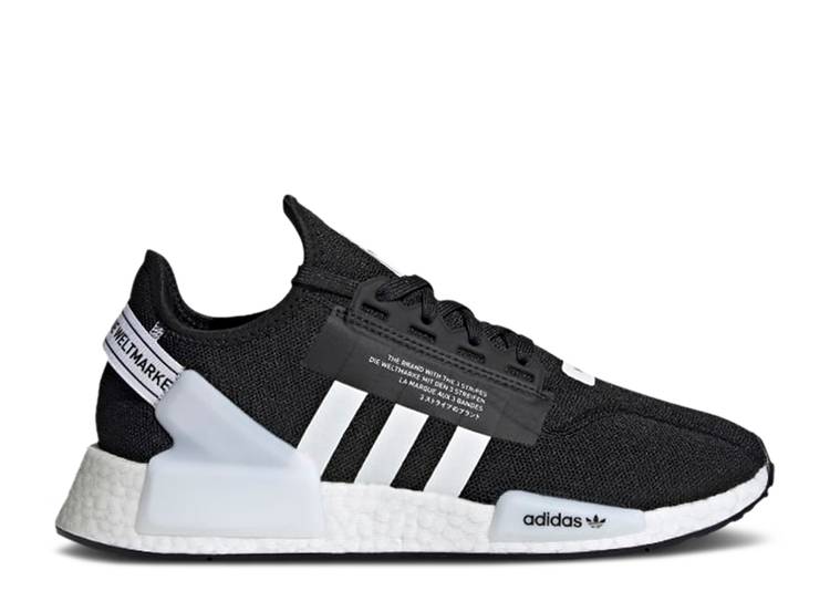 【 ADIDAS NMD_R1 V2 'CORE BLACK WHITE' / CORE BLACK CLOUD WHITE CLOUD 】 アディダス 黒色 ブラック コア 白色 ホワイト スニーカー メンズ｜スニケス 28,600円