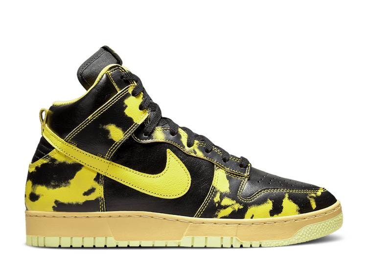 【 NIKE DUNK HIGH 1985 'YELLOW ACID WASH' / BLACK VARSITY MAIZE BLACK 】 ダンク ハイ 黒色 ブラック ダンクハイ スニーカー メンズ ナイキ