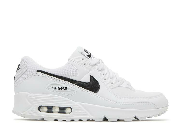 【 NIKE WMNS AIR MAX 90 'WHITE BLACK' / WHITE WHITE BLACK 】 マックス 白色 ホワイト 黒色 ブラック エアマックス スニーカー レディース ナイキ