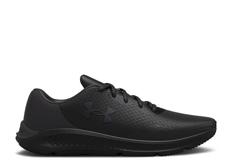【 UNDER ARMOUR CHARGED PURSUIT 3 'BLACK' / BLACK 】 黒色 ブラック アンダーアーマー スニーカー メンズ