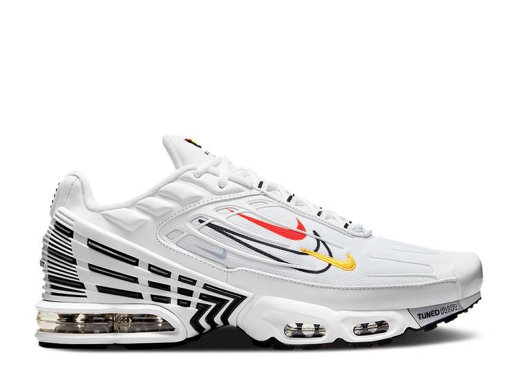 【 NIKE AIR MAX PLUS 3 'MULTI-SWOOSH' / WHITE MULTI COLOR BLACK NEUTRAL 】 マックス 白色 ホワイト 黒色 ブラック エアマックスプラス 'MULTISWOOSH' スニーカー メンズ ナイキ|スニケス
