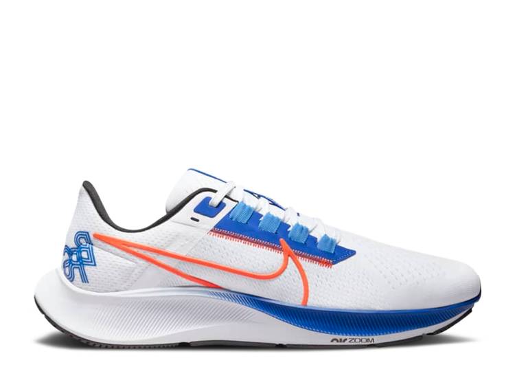 【 NIKE AIR ZOOM PEGASUS 38 WHITE GAME ROYAL / WHITE GAME ROYAL UNIVERSITY BLUE 】 ズーム ペガサス ゲーム 白色 ホワイト 青色 ブルー ズームペガサス ゲームロイヤル 青 ブルー スニーカー メンズ ナイキ