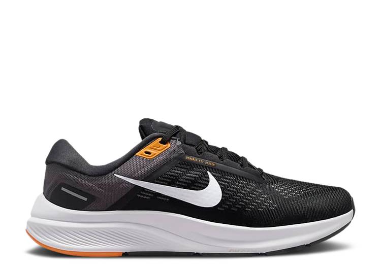 【 NIKE AIR ZOOM STRUCTURE 24 'BLACK KUMQUAT PURE PLATINUM' / BLACK ANTHRACITE KUMQUAT PURE 】 ズーム ピュア 黒色 ブラック スニーカー メンズ ナイキ|スニケス