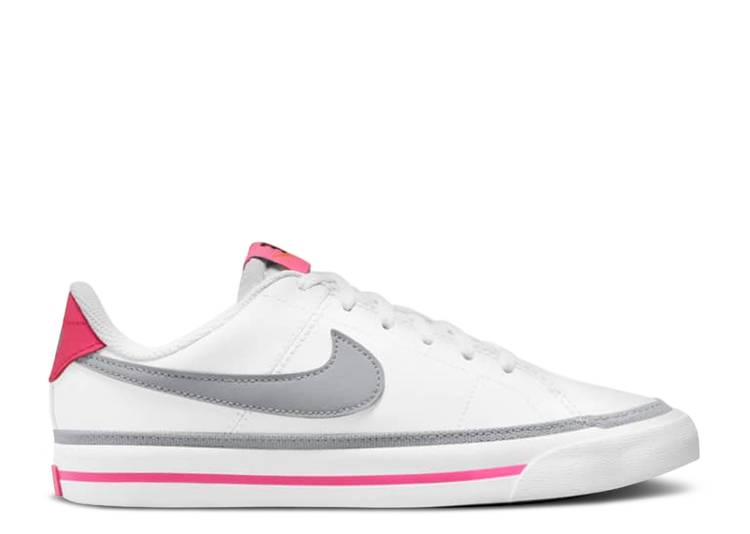 【 NIKE COURT LEGACY GS 'WHITE PINK PRIME LIGHT SMOKE GREY' / WHITE PINK PRIME KUMQUAT LIGHT 】 コート レガシー ピンク 白色 ホワイト ジュニア キッズ ベビー マタニティ スニーカー ナイキ｜スニケス 19,050円