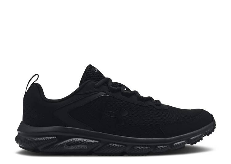 【 UNDER ARMOUR CHARGED ASSERT 9 'BLACK' / BLACK 】 黒色 ブラック アンダーアーマー スニーカー メンズ