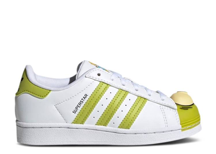 【 ADIDAS THE SIMPSONS X SUPERSTAR LITTLE KID 'KANG AND KODOS' / CLOUD WHITE CLOUD WHITE CORE 】 アディダス スーパースター 白色 ホワイト コア ジュニア キッズ ベビー マタニティ スニーカー