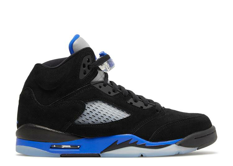 【 AIR JORDAN JORDAN 5 RETRO GS 'RACER BLUE' / BLACK RACER BLUE REFLECTIVE 】 ナイキ 黒色 ブラック 青色 ブルー エアジョーダン ジュニア キッズ ベビー マタニティ スニーカー｜スニケス