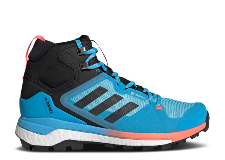 【 ADIDAS WMNS TERREX SKYCHASER 2.0 MID GTX 'SKY RUSH ACID RED' / SKY RUSH GREY SIX ACID RED 】 アディダス ミッド ラッシュ スカイ 灰色 グレー 赤 レッド スニーカー レディース