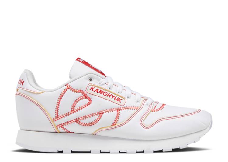 【 REEBOK KANGHYUK X CLASSIC LEATHER WHITE PRIMAL RED / FOOTWEAR WHITE PRIMAL RED BLACK 】 リーボック クラシック レザー 白色 ホワイト 赤 レッド 黒色 ブラック スニーカー メンズ