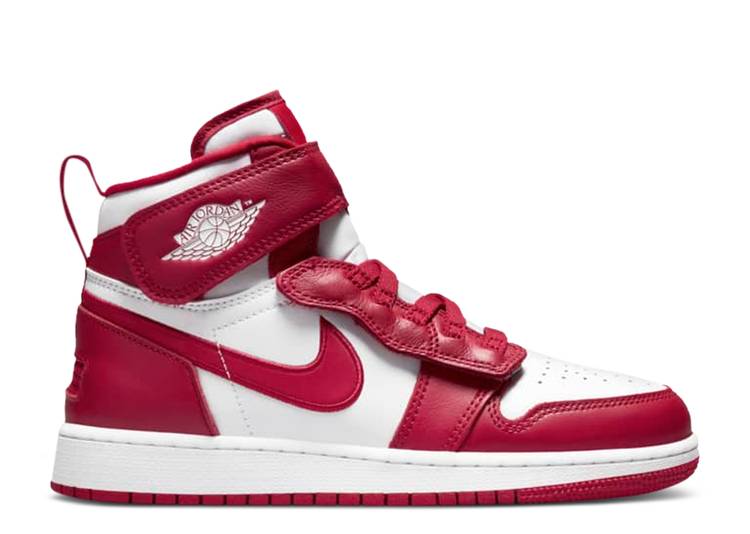 【 AIR JORDAN JORDAN 1 HIGH FLYEASE GS 'CARDINAL RED' / CARDINAL RED WHITE 】 ナイキ ハイ カーディナル 赤 レッド 白色 ホワイト エアジョーダン ジュニア キッズ ベビー マタニティ スニーカー｜スニケス