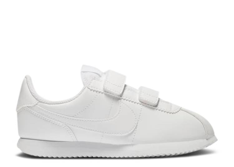 【 NIKE CORTEZ BASIC SL PSV 'TRIPLE WHITE' / WHITE WHITE WHITE 】 コルテッツ 白色 ホワイト ジュニア キッズ ベビー マタニティ スニーカー ナイキ