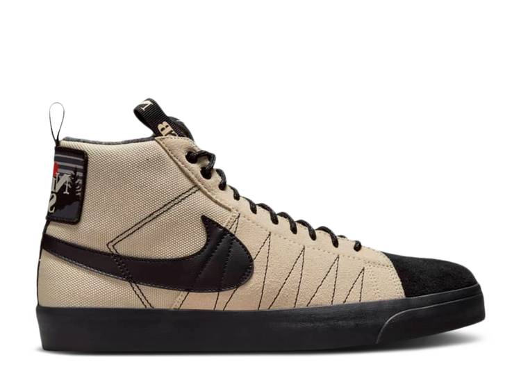 【 NIKE BLAZER MID PREMIUM SB \u0027ACCLIMATE PACK - RATTAN BLACK\u0027 / RATTAN RATTAN SAFETY ORANGE 】 ブレイザー ミッド 割り増し金 エスビー 橙 オレンジ色 スニーカー メンズ ナイキ