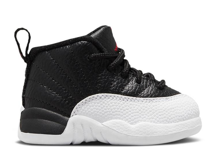 【 AIR JORDAN JORDAN 12 RETRO TD 'PLAYOFF' 2022 / BLACK VARISTY RED WHITE 】 ナイキ 黒色 ブラック 赤 レッド 白色 ホワイト エアジョーダン ベビー｜スニケス