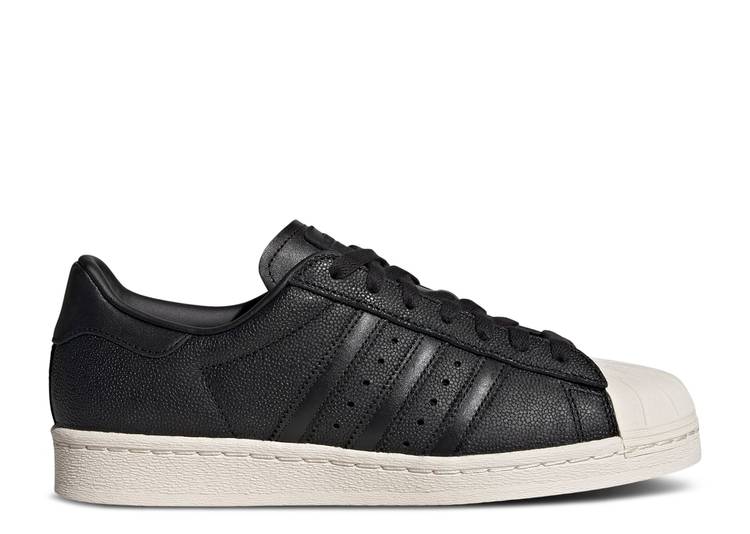 【 ADIDAS SUPERSTAR 82 \u0027BLACK CHALK WHITE\u0027 / CORE BLACK CORE BLACK CHALK 】 アディダス はやりっ子 中核グループ 黒いこと 黒いこと スニーカー メンズ