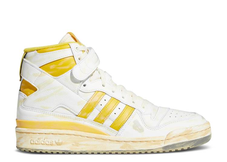 【 ADIDAS FORUM 84 HIGH 'WORN YELLOW' / 3 3 22 】 アディダス フォーラム ハイ スニーカー メンズ|スニケス