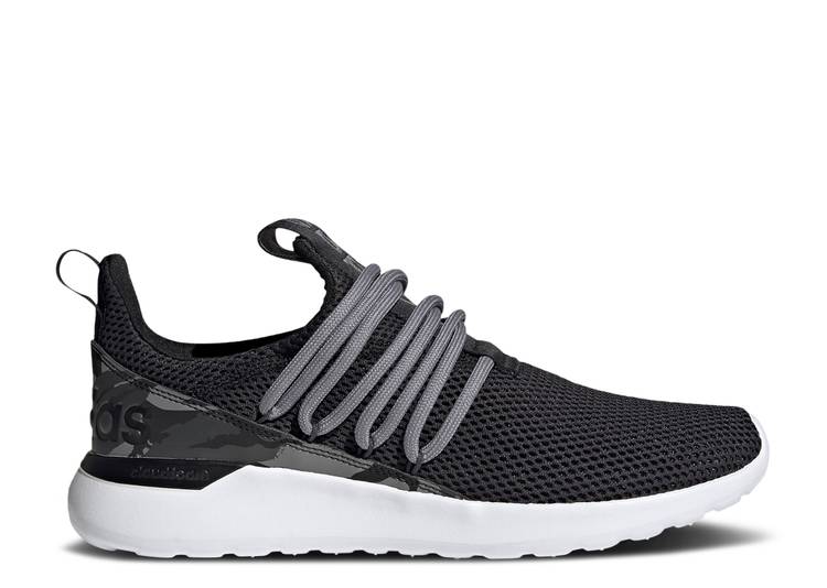 【 ADIDAS LITE RACER ADAPT 3.0 \u0027BLACK CAMO\u0027 / CORE BLACK CORE BLACK GREY FIVE 】 アディダス ともし火 アダプト 中核グループ 黒いこと 黒いこと 薄墨色 薄墨色 スニーカー メンズ