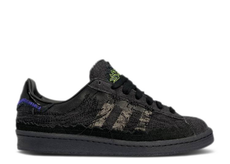 【 ADIDAS YOUTH OF PARIS X CAMPUS 80S BLACK / CORE BLACK CORE BLACK CORE BLACK 】 アディダス 子供用 キャンパス コア 黒色 ブラック スニーカー メンズ