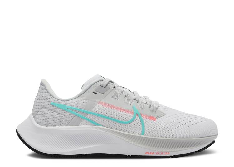 【 NIKE WMNS AIR ZOOM PEGASUS 38 \u0027WHITE DYNAMIC TURQUOISE\u0027 / WHITE DYNAMIC TURQUOISE 】 望遠レンズ ペガサス 活動的 白いこと 白いこと 望遠レンズペガサス スニーカー レディース ナイキ
