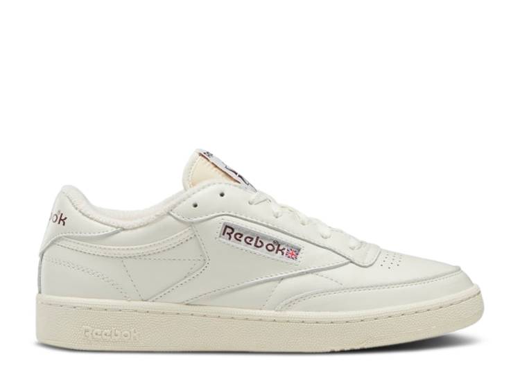 【 REEBOK CLUB C 85 VINTAGE 'CHALK ALABASTER' / CHALK ALABASTER MAROON 】 リーボック クラブ ビンテージ ヴィンテージ マルーン スニーカー メンズ｜スニケス