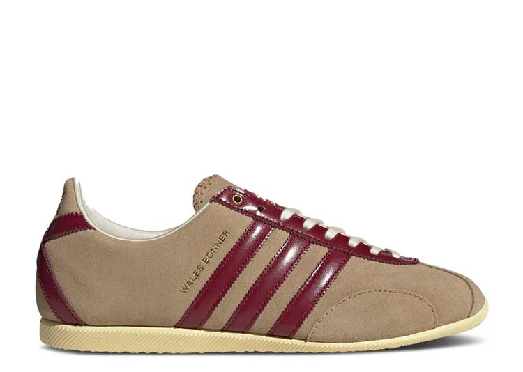 【 ADIDAS WALES BONNER X JAPAN \u0027CARDBOARD COLLEGIATE BURGUNDY\u0027 / CARDBOARD COLLEGIATE BURGUNDY 】 アディダス ぶどう酒色 バーガンディー スニーカー メンズ