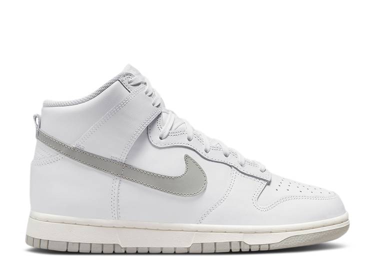 【 NIKE WMNS DUNK HIGH \u0027GREY FOG\u0027 / WHITE NEUTRAL GREY 】 ダンク ご機嫌 白いこと 白いこと 薄墨色 薄墨色 ダンクハイ スニーカー レディース ナイキ スニーカー-靴