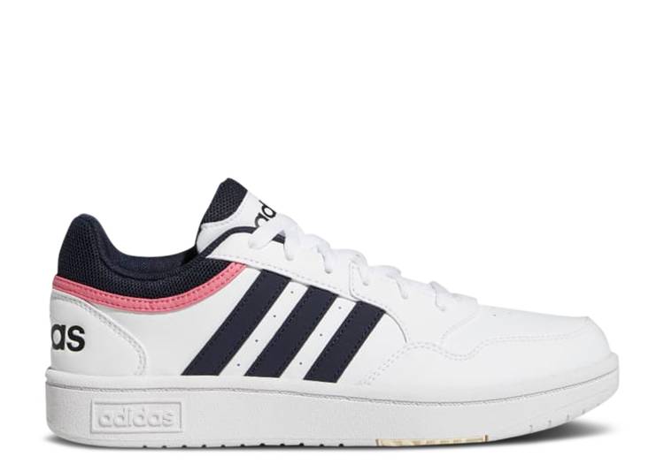 【 ADIDAS WMNS HOOPS 3.0 LOW 'WHITE LEGEND INK' / CLOUD WHITE LEGEND INK ROSE TONE 】 アディダス レジェンド 白色 ホワイト ローズ スニーカー レディース