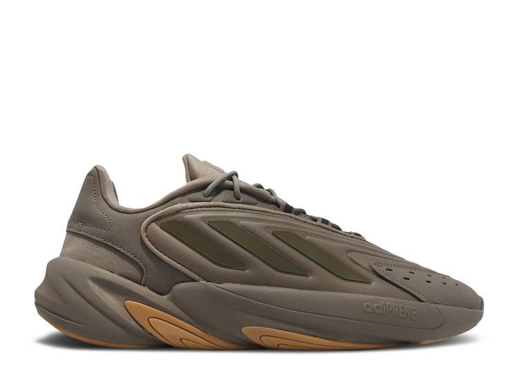 【 ADIDAS OZELIA \u0027TRACE CARGO GUM\u0027 / TRACE CARGO MEDIUM DARK KHAKI 】 アディダス 積貨委託貨物 カーキ スニーカー メンズ
