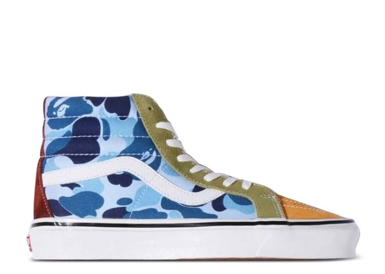 【 VANS BAPE X SK8-HI 36 DX \u0027MULTI CAMO\u0027 / MULTI 】 バンズ 滑るご機嫌 スニーカー メンズ ヴァンズ