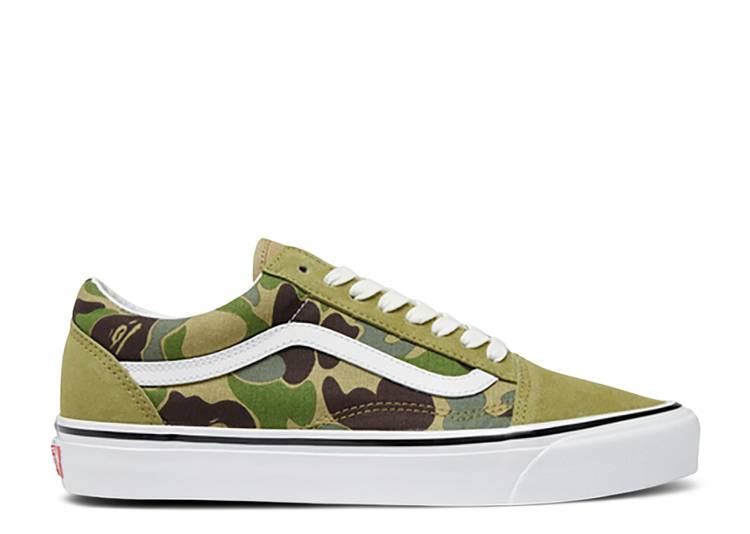 【 VANS BAPE X OLD SKOOL 36 DX 'GREEN CAMO' / ABC CAMO 】 バンズ カモ柄 オールドスクール スニーカー メンズ ヴァンズ|スニケス