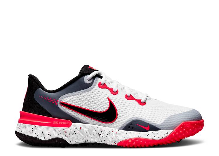 【 NIKE ALPHA HUARACHE ELITE 3 TURF 'WHITE BRIGHT CRIMSON' / WHITE BRIGHT CRIMSON LIGHT SMOKE 】 アルファ ハラチ エリート ターフ 白色 ホワイト クリムゾン アルファハラチ スニーカー メンズ ナイキ