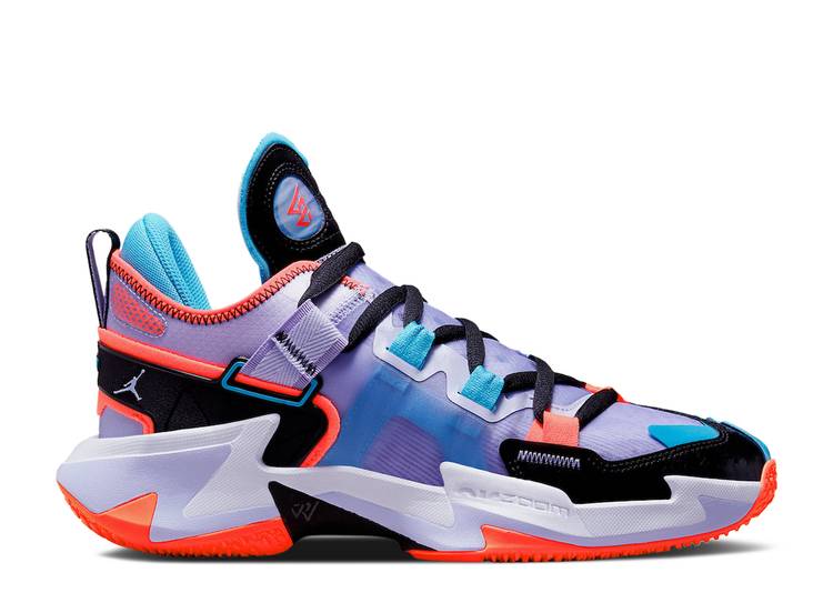 【 AIR JORDAN JORDAN WHY NOT ZER0.5 'CHILDHOOD' / AMETHYST TINT BLACK CHLORINE 】 ナイキ 黒色 ブラック エアジョーダン スニーカー メンズ