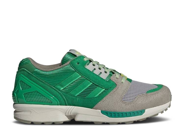 【 ADIDAS ZX 8000 'FRESH MINT TEA' / FEATHER GREY ALUMINA GREEN 】 アディダス 灰色 グレー 緑 グリーン スニーカー メンズ|スニケス