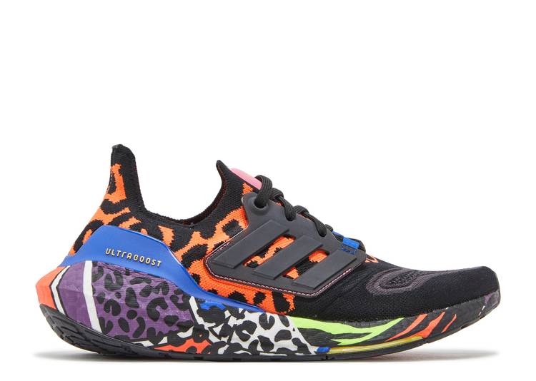 【 ADIDAS RICH MNISI X WMNS ULTRABOOST 22 \u0027SOUTH AFRICAN CITY LIFE\u0027 / CORE BLACK CORE BLACK BOLD BLUE 】 アディダス シティ 中核グループ 黒いこと 黒いこと 青味 青み スニーカー レディース
