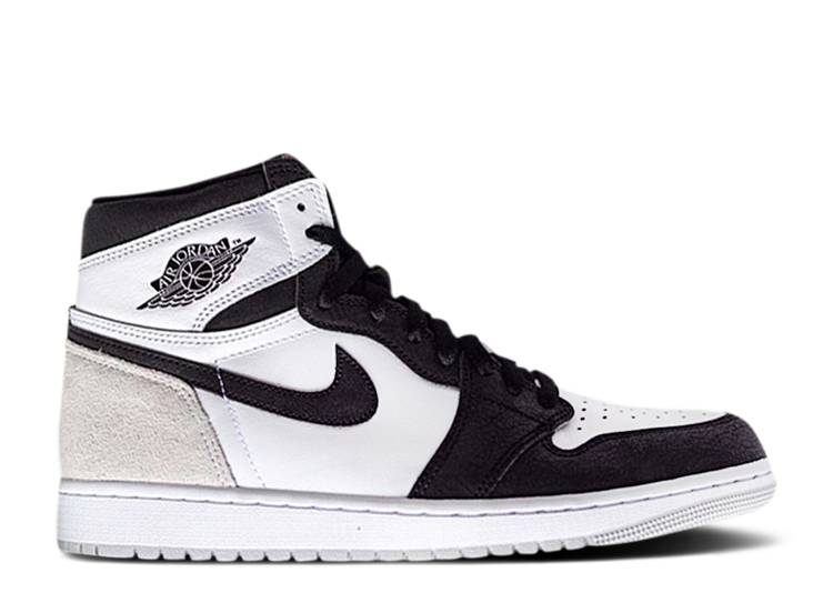 【 AIR JORDAN JORDAN 1 RETRO HIGH OG 'STAGE HAZE' / WHITE BLACK GREY FOG BLEACHED 】 ナイキ ハイ 白色 ホワイト 黒色 ブラック 灰色 グレー エアジョーダン スニーカー メンズ|スニケス