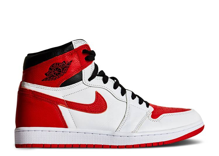 【 AIR JORDAN JORDAN 1 RETRO HIGH OG HERITAGE / WHITE UNIVERSITY RED BLACK 】 ナイキ ハイ 白色 ホワイト 赤 レッド 黒色 ブラック エアジョーダン スニーカー メンズ