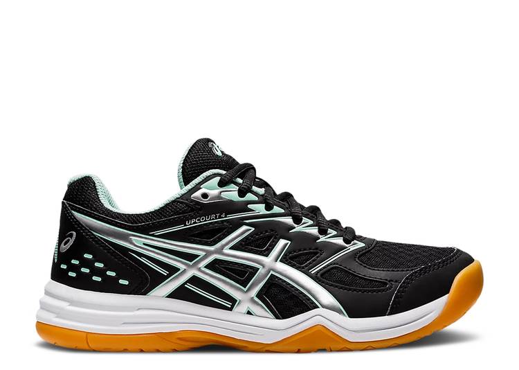 【 ASICS UPCOURT 4 GS 'BLACK FRESH ICE' / BLACK FRESH ICE 】 フレッシュ 黒色 ブラック ジュニア キッズ ベビー マタニティ スニーカー アシックス