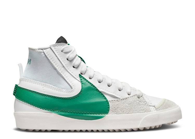 【 NIKE BLAZER MID \u002777 JUMBO \u0027SUMMIT WHITE MALACHITE\u0027 / SUMMIT WHITE BLACKENED BLUE 】 ブレイザー ミッド ジャンボ 白いこと 白いこと 青味 青味 スニーカー メンズ ナイキ
