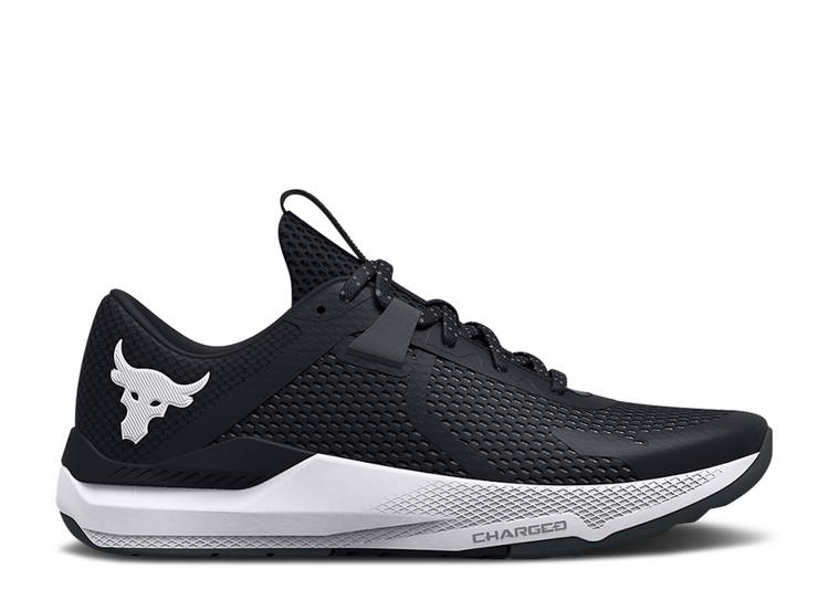【 UNDER ARMOUR PROJECT ROCK BSR 2 'BLACK WHITE' / BLACK WHITE 】 黒色 ブラック 白色 ホワイト アンダーアーマー スニーカー メンズ