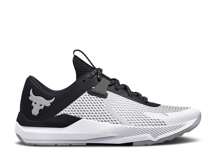 【 UNDER ARMOUR PROJECT ROCK BSR 2 WHITE BLACK / WHITE BLACK 】 白色 ホワイト 黒色 ブラック アンダーアーマー スニーカー メンズ
