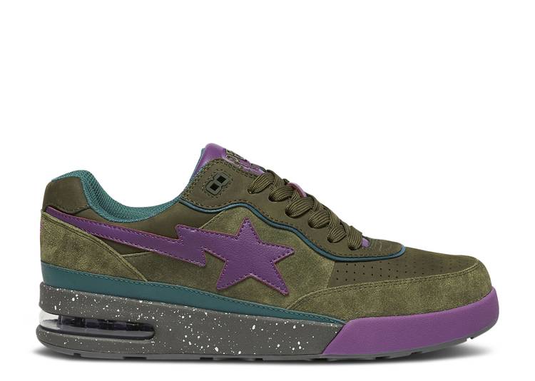 【 BAPE ROADSTA #2 'SKUNK' / KHAKI 】 カーキ スニーカー メンズ ベイプ