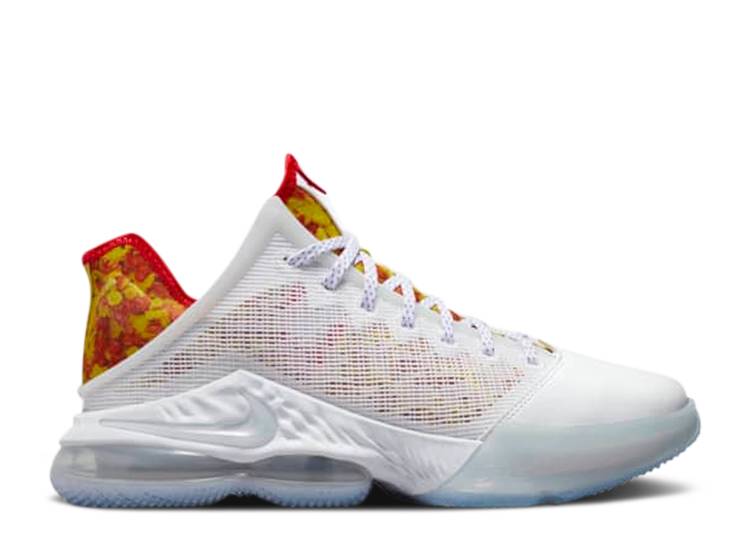 【 NIKE FLINTSTONE X LEBRON 19 LOW 'MAGIC FRUITY PEBBLES' / WHITE MULTI COLOR 】 レブロン 白色 ホワイト スニーカー メンズ ナイキ