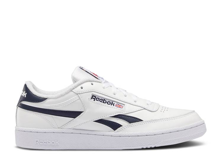 【 REEBOK CLUB C REVENGE 'WHITE VECTOR NAVY' / CLOUD WHITE VECTOR NAVY CLOUD 】 リーボック クラブ 白色 ホワイト 紺色 ネイビー スニーカー メンズ｜スニケス