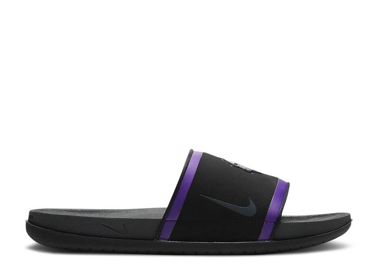 【 NIKE NFL X OFFCOURT SLIDE 'MINNESOTA VIKINGS 2022' / BLACK COURT PURPLE UNIVERSITY 】 サンダル バイキングス 黒色 ブラック コート 紫 パープル 'ミネソタ スニーカー メンズ ナイキ